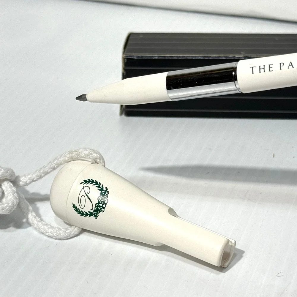 Vintage Parker Slinger Swinger Ballpoint Lanyard Pen WHT Paradies Shops 80s NOS